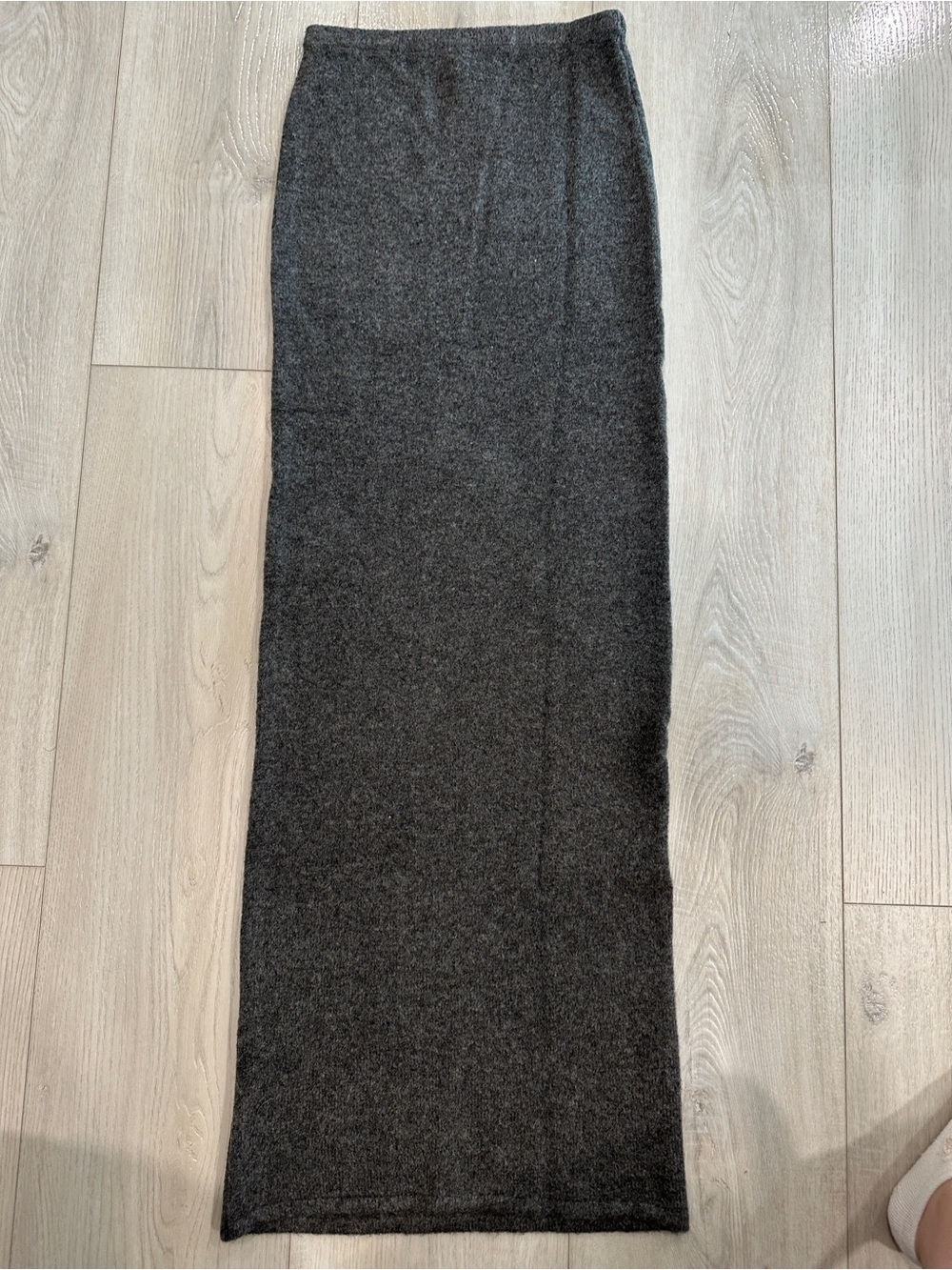 Meshki Classic Charcoal Knit Maxi Skirt